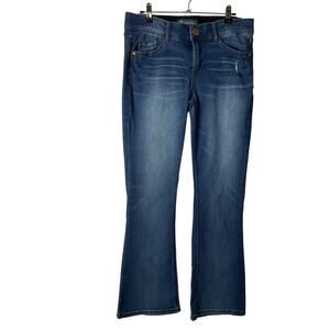 Democracy "Ab"solution Mid-Rise Bootcut Jeans with Slimming Panels Size 8P